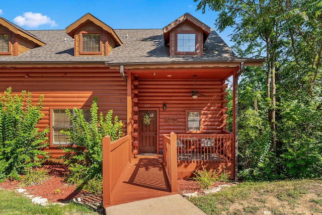 view of front of home featuring a porch