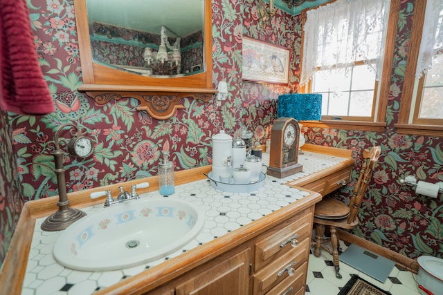 bathroom featuring vanity