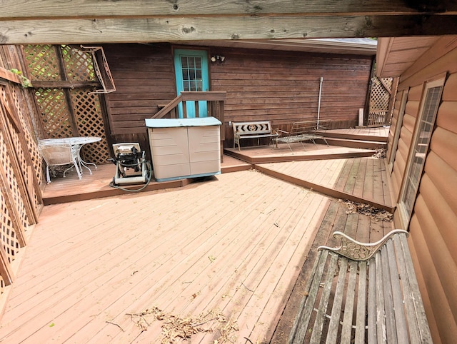 view of wooden terrace