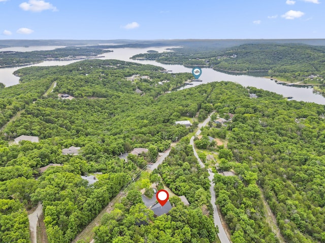 127 Kachina Trl, Branson West, MO 65737 - drone / aerial view of a nearby body of water and a forest