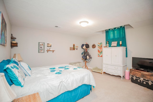 bedroom with carpet flooring