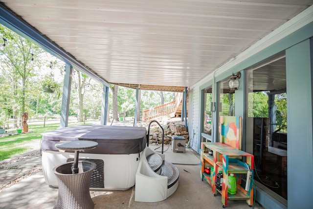 sunroom featuring plenty of natural light