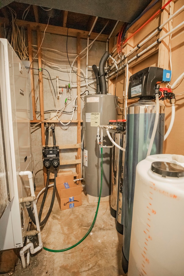 utilities featuring electric water heater