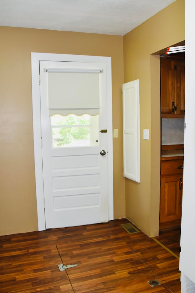 entryway featuring dark hardwood / wood-style floors