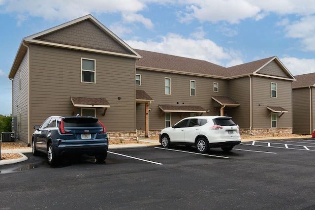 view of parking / parking lot