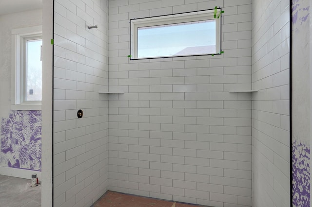 bathroom with walk in shower