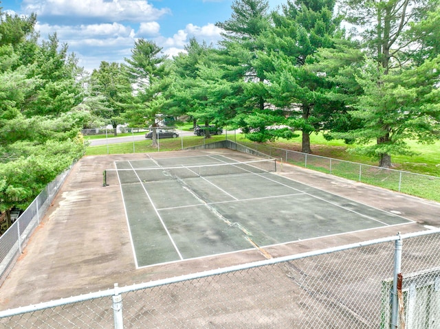 view of sport court