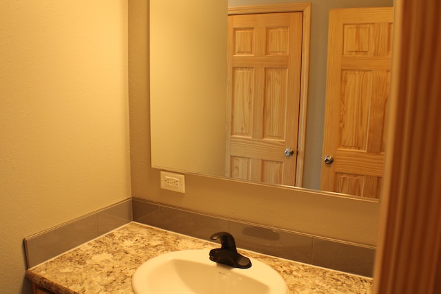 bathroom with vanity