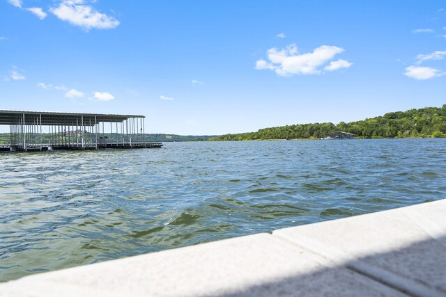 view of water feature