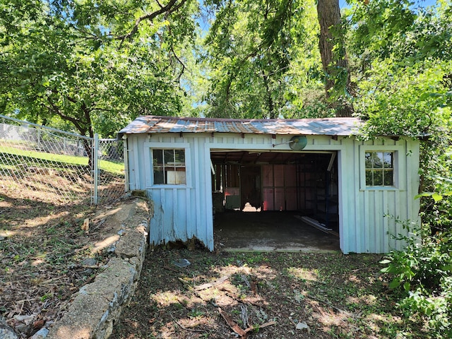 view of outbuilding