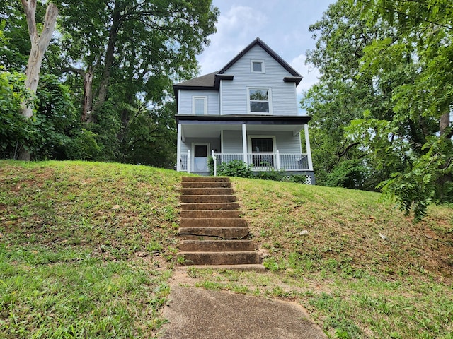 view of front of house featuring a porch