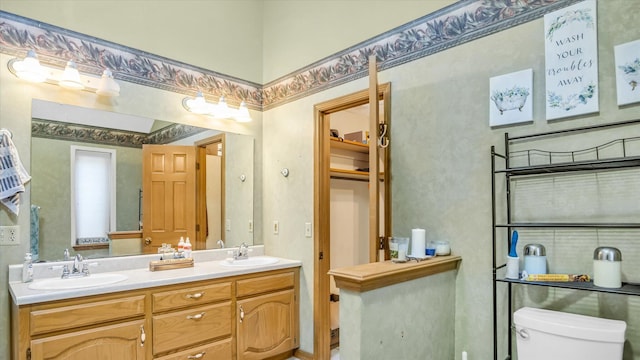 3166 W Seminole St, Springfield, MO 65807 - full bathroom with toilet and double vanity