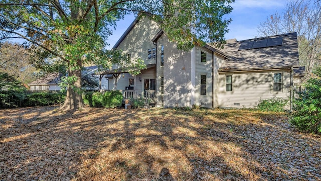 3166 W Seminole St, Springfield, MO 65807 - rear view of house with roof mounted solar panels