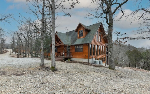 exterior space with covered porch