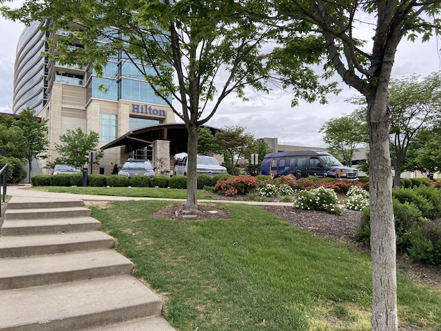 view of home's community featuring a yard