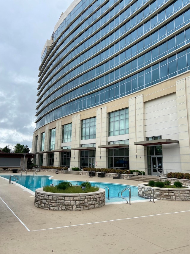 view of pool with a patio area