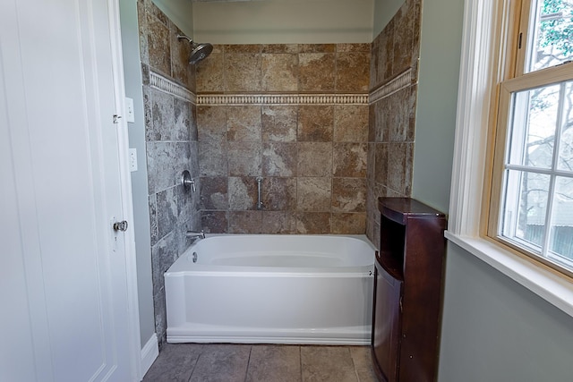 1011 E University St, Springfield, MO 65807 - bathroom featuring tub / shower combination and tile patterned floors