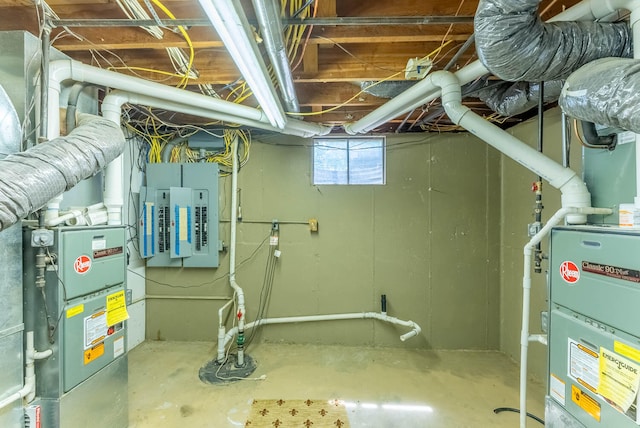 utility room with electric panel