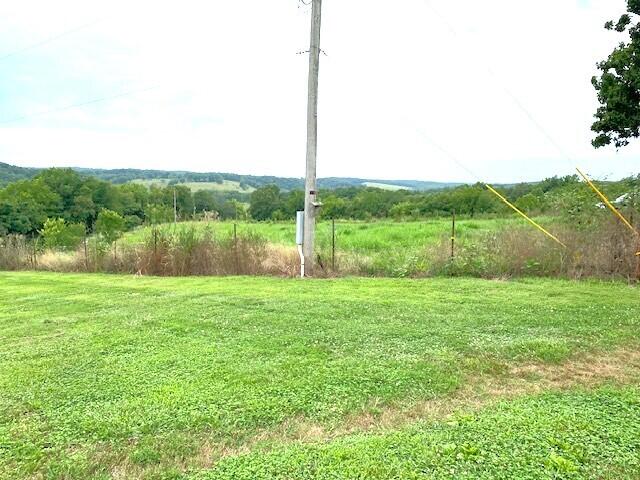 view of yard with a rural view