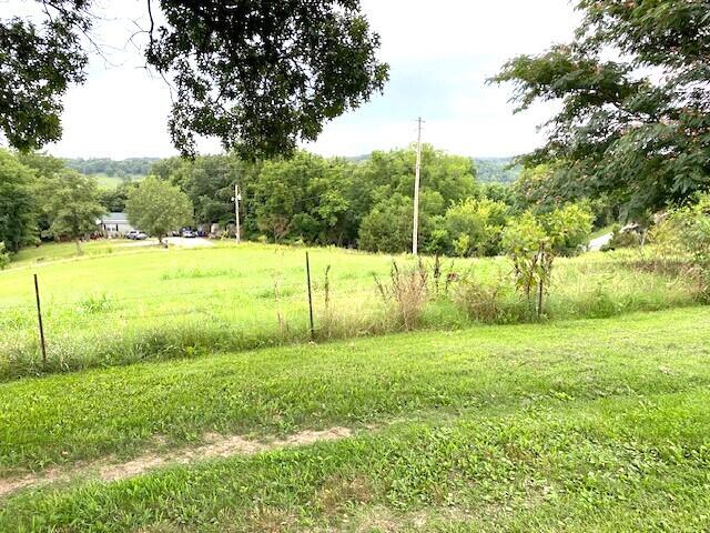 view of yard with a rural view