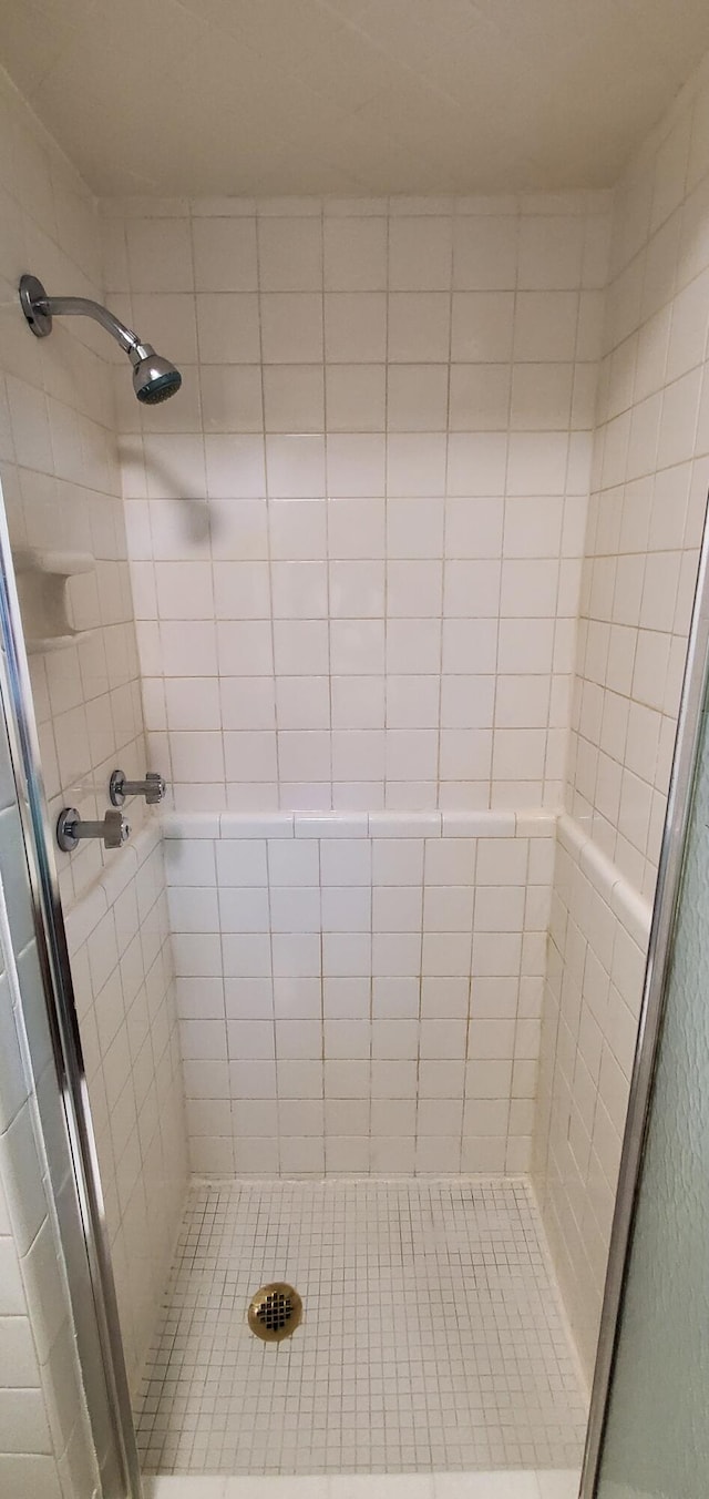 bathroom featuring an enclosed shower