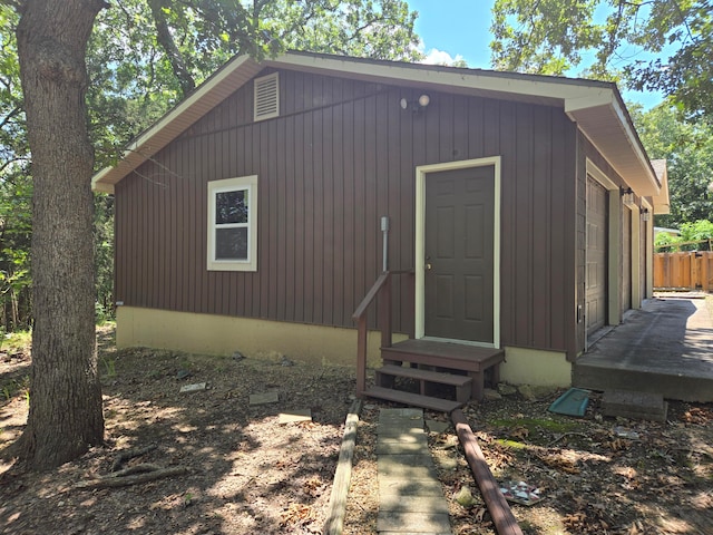 view of outbuilding