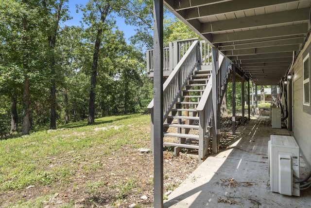 exterior space featuring ac unit