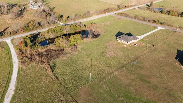 bird's eye view featuring a rural view