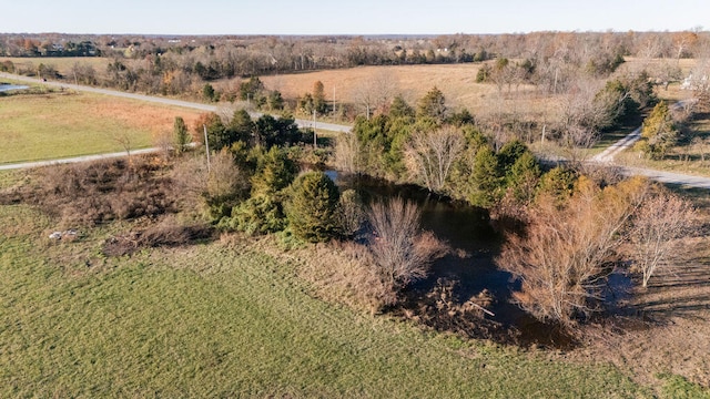 aerial view featuring a rural view