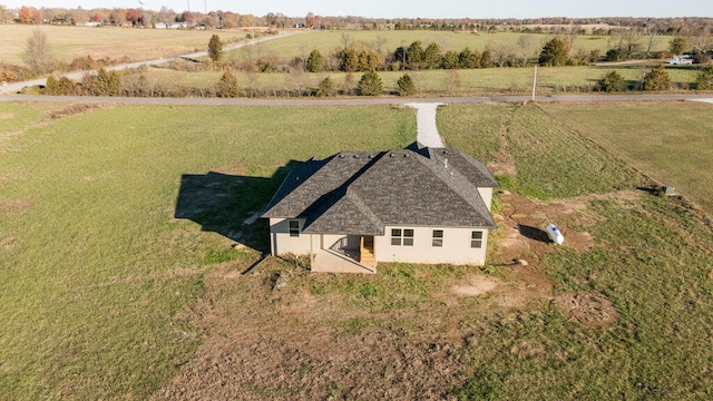 aerial view featuring a rural view