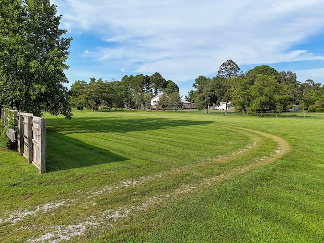 view of community with a yard