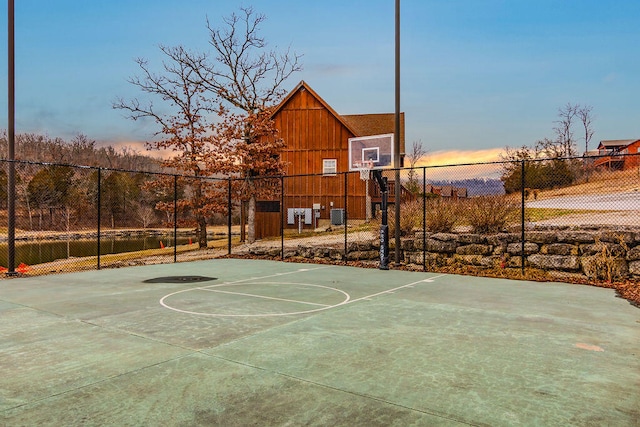 view of basketball court