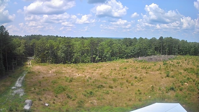 view of nature with a wooded view
