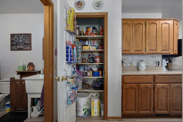 view of pantry