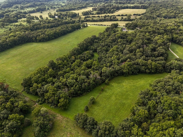 bird's eye view featuring a rural view