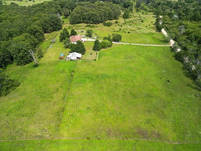 drone / aerial view featuring a rural view