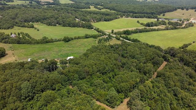 bird's eye view with a rural view