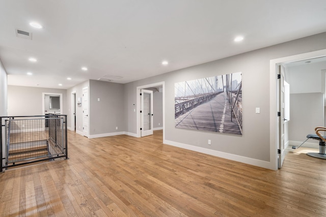 interior space with light wood-type flooring