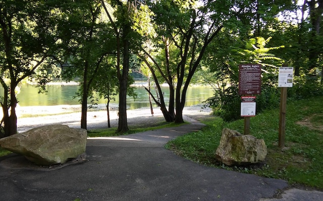 view of home's community featuring a water view