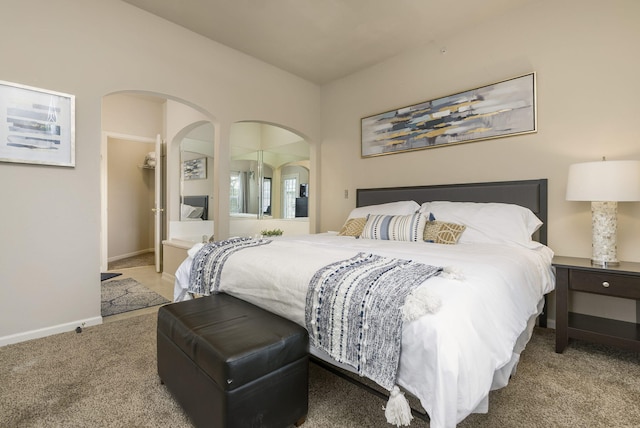 bedroom featuring carpet flooring