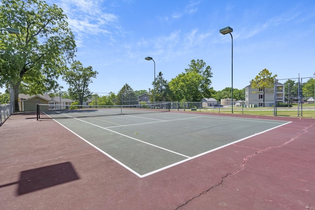 view of tennis court