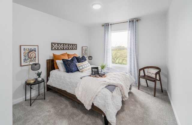 bedroom with carpet flooring