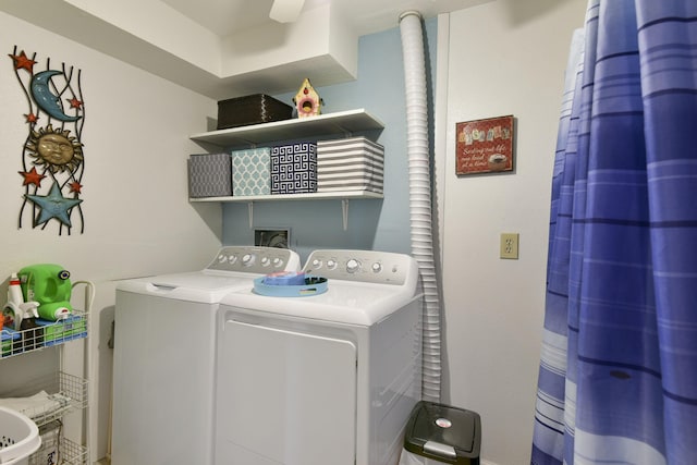 22016 Waters Edge Dr Unit 1A, 2B, 3C, Shell Knob, MO 65747 - laundry area featuring baseboards, washer and dryer, and laundry area