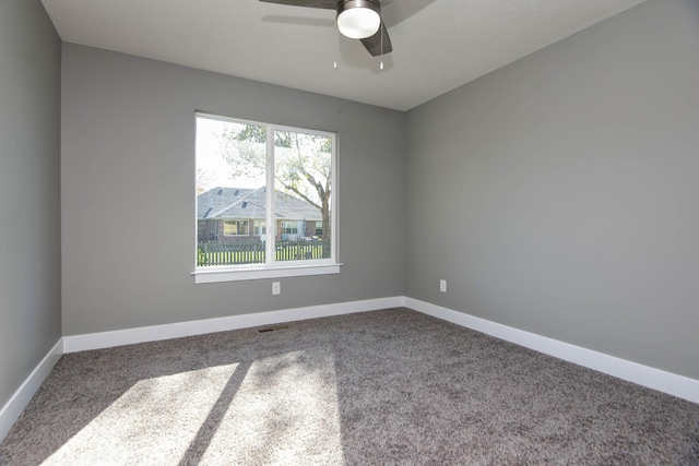 3668 W Overland St, Springfield, MO 65807 - carpeted spare room with ceiling fan and baseboards