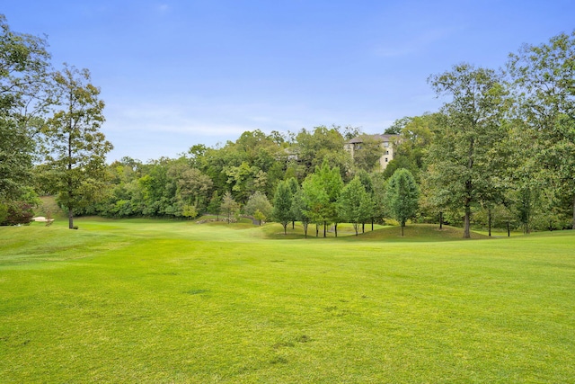 surrounding community featuring a lawn