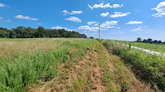 view of nature with a rural view