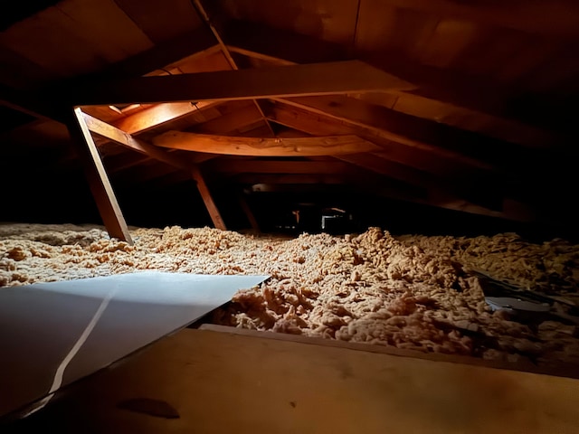 view of attic