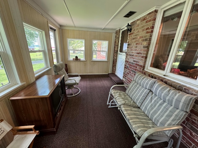 sunroom with visible vents