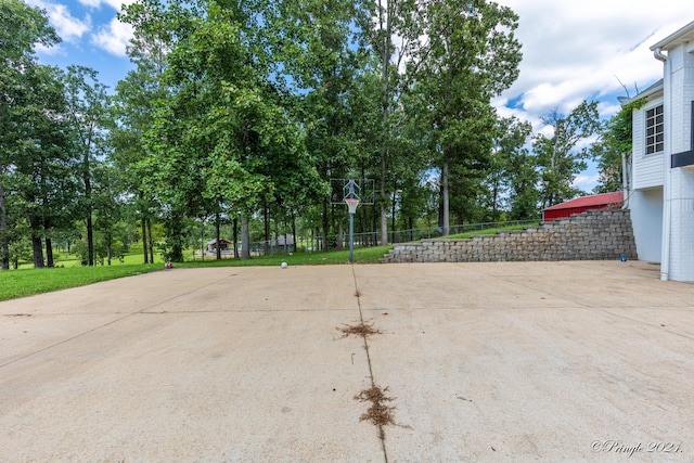 exterior space with fence