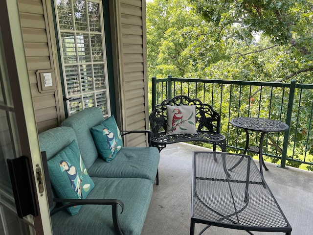 view of balcony